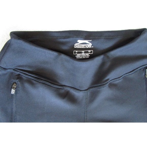 Slazenger Ladies' Sports Performance Full Leggings - NWOT Yellow/Black - LARGE - Picture 6 of 9